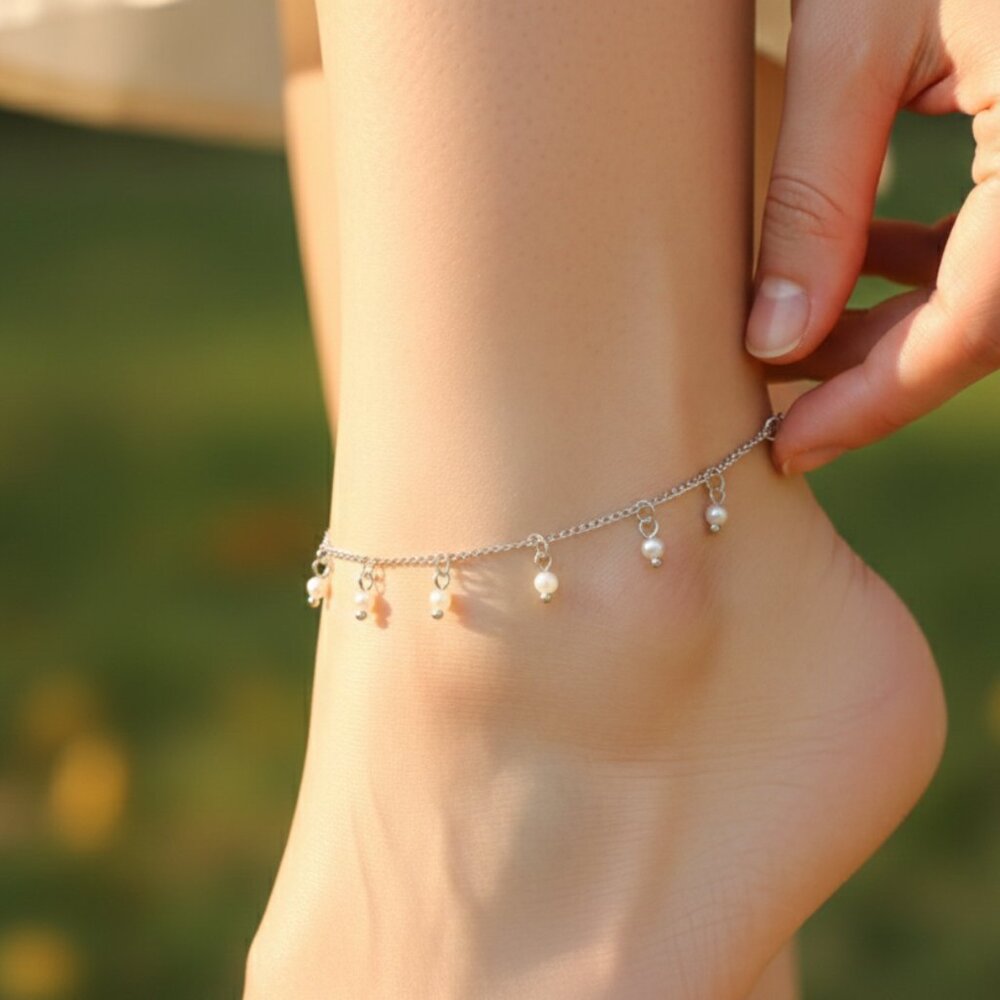 Minimalist Anklet, Sleek & Modern Design, Women’s Fashion, YC110313-A